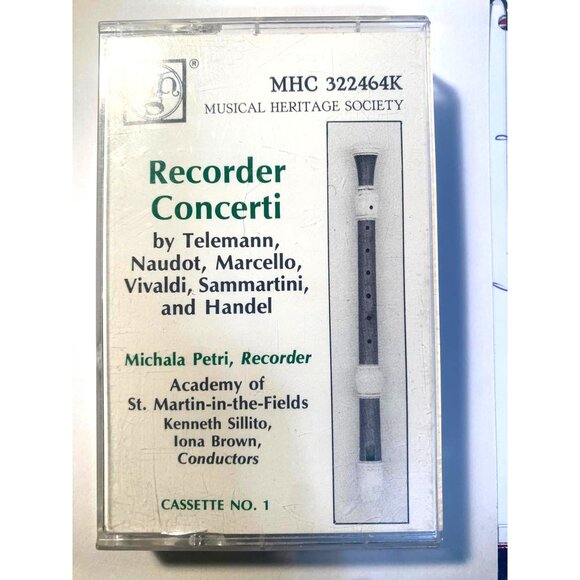 Musical Heritage Society Other - Recorder Concerti Cassette By Musical Heritage Society Featuring Michala Petri